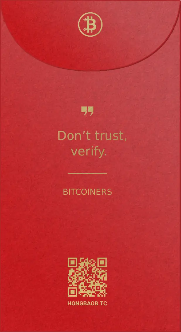 Bitcoiners Bitcoin envelope design